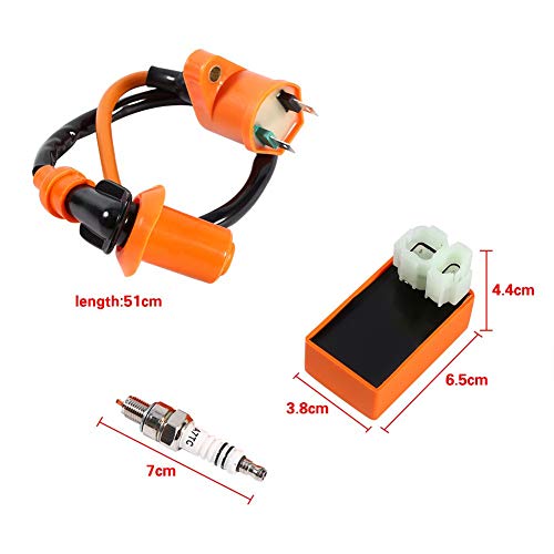 CDI ontsteking Coil, 6 Pin Performance CDI ontsteking Coil, Racing Spark Plug voor GY6 ATV Scooter, populair