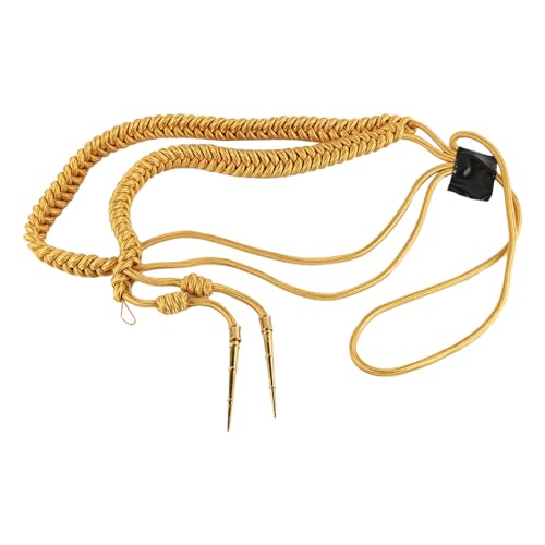 Gold Epaulettes Aiguillette Gevlochten schouder koord Badge voor Uniform Cosplay kostuum DIY Kleding Decoratie Accessoires Goud