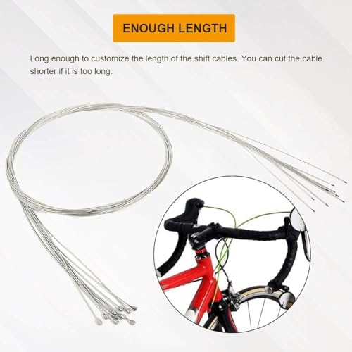 10 st. Fiets Derailleur Kabelweg Shift Kabel Fiets Shift Kabels Premium Fiets Shift Draad Kit voor Mountain Road City Fiets 3
