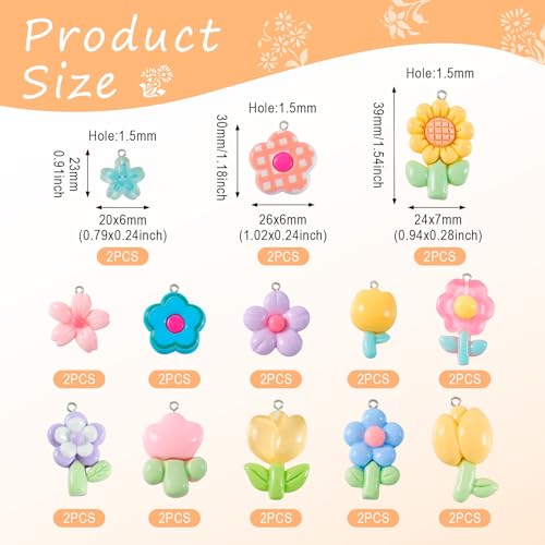 Mooie bloemen/Cat/Gamepads Hars Dangle Charms Honey Bee Charms voor DIY Sieraden maken 4