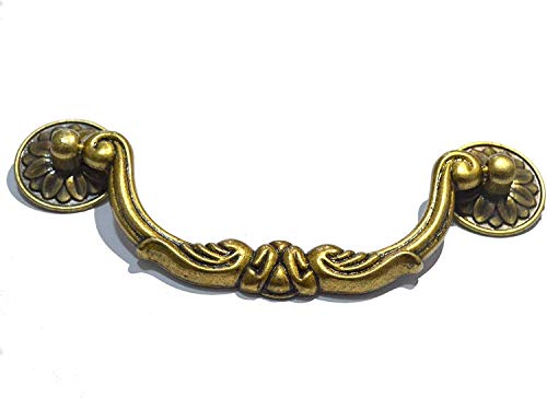 4Stuks Antieke koperen messing Vintage ronde pull Swing Ring Keuken Badkamer Bedroom Cupboard Deur Knobs Lade Meubels