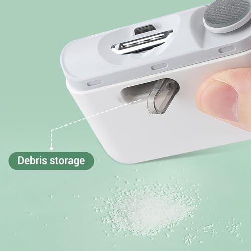 2-in-1 Elektrische Nagel Clippers voor alle leeftijden, Veilig en snel Polishing Automatic Fingernail File Trimming Machine, oplossing voor baby's, kinderen, volwassenen en senioren 4