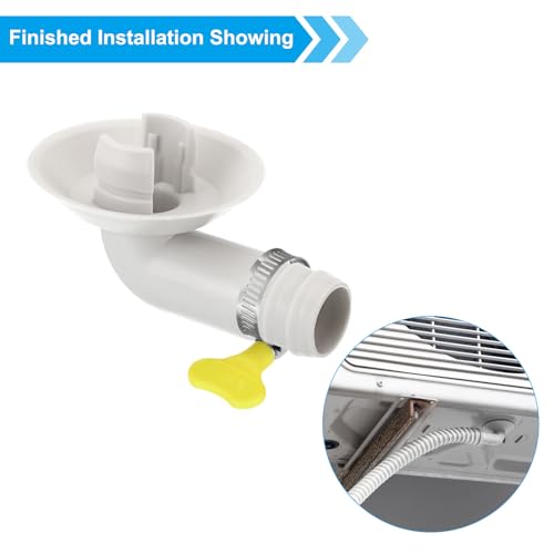 18mm Airconditioning Drain slang Connector, 1st Universele Drain Connector met Clamp Ring voor Mini Split Window AC Unit Faucet, White Style 7 5