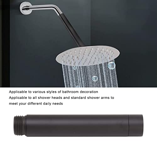 Douche uitbreiding Pijp 4 Inch G1/2 draad Roestvrij staal Modern Hand Douche arm uitbreiding voor badkamer accessoire zwart 4