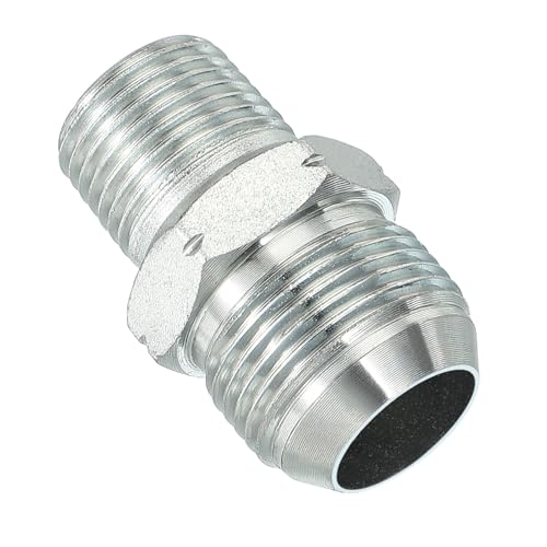 Pipe Adapter Connector 1-1/16" Man 37°Flare JIC x 1/2" Man R Pijp Fitting Olie Feed Restrictor Fitting Hydraulische Connector voor Olie Stoom Water Pijpleidingen Systeem