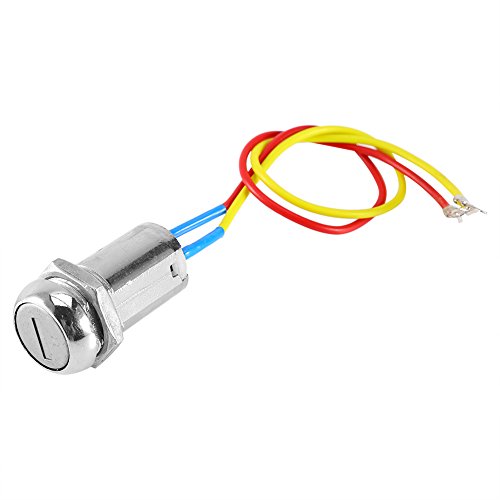 2 Wire Ignition Key Switch, Universal Motorcycle Ignition Switch Ontsteking Switch met sleutel voor Scooter, ATV, Karting, Opvouwbare fietsen, Elektrombile Automotive Switches 3
