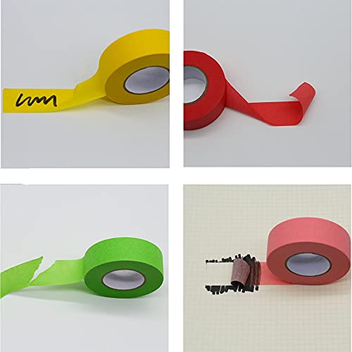 2 Rolls Masking Tape, 20m Lengte Getextureerde papieren tape Schrijfbare Schilders Tape Sticky Kleefband voor het schilderen Ambachten Decoratie (20mm, Groen) 3
