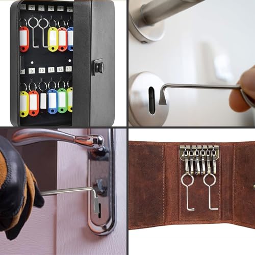 Dietrich Professional Fur baard sleutels, Professionele Dietrich Set, Roestvrij staal Universele sleutel voor kamerdeuren, Key Service, Deuropener, Sleutel voor kleurrijke 5