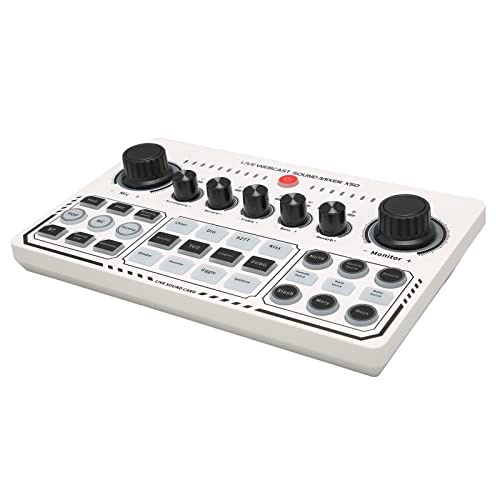 e geluidskaart Broadcast geluidskaart USB extern geluid Carodcast Mixer geluidskaart geluidskaart, X50 e geluidskaart 12 opwarmende geluidseffecten een toucute USB extern 4