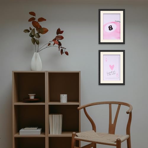 8Stuks Roze Preppy Wanddecoraties, 20x25cm Frameless Coquette Room Decoratie Esthetische Bow Disco Ball Cherry Decoratieve Posters voor meisjes kamer slaapzaal (8 stijlen) 5