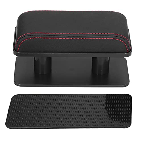 Universele Car Armrest elleboog ondersteuning verstelbare hoogte non-slip met dubbele Comfort auto deur armsteun pad(Zwarte rode rand)