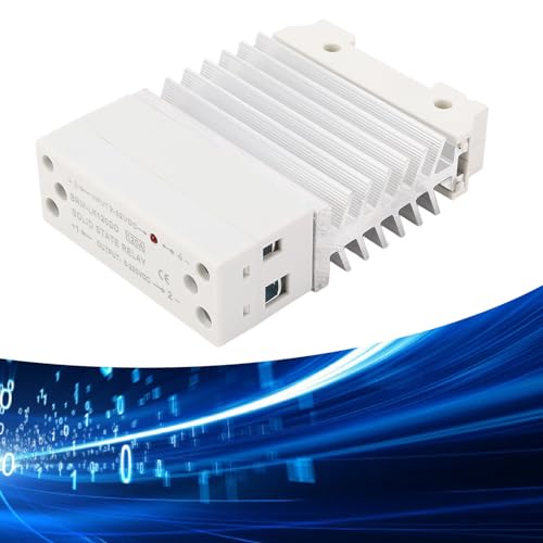 BRM LK120DD 120A Solid State Relay met Heat Sink, Single Phase Small SSR Relais, DIN Rail Mounting, 3 tot 32V DC Input 5 tot 220V DC Output 5