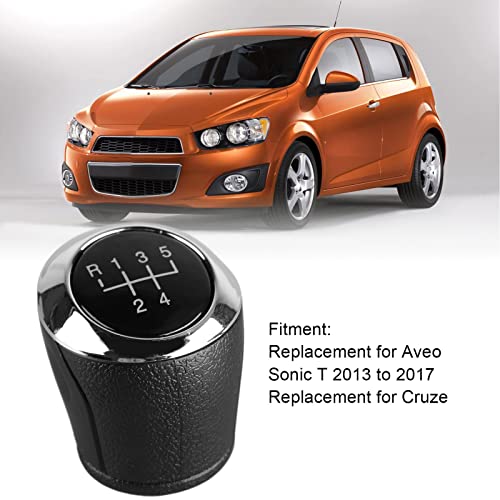 Gear Shift Knob 5 Speed Gear Shift Knob, Compatibel met Aveo Sonic T 2013 naar 2017 Cruze, Gear Shift Knob 3