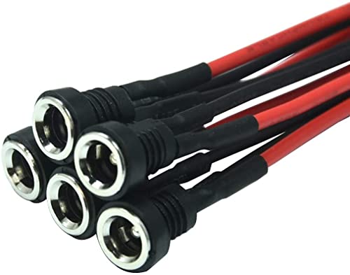 10 Paren 5.5mm x 2.5mm DC voeding, 12V, 2 Pin, 5.5 x 2.5mm, Man en Vrouwelijke Connector, DC Pigtail Kabel voor Video, Bewaking CCTV Camera 3