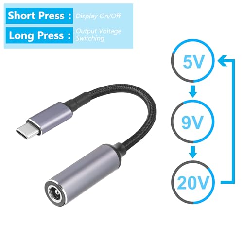 100W PD Laptoplader Adapter Kabel DC 6330 Vrouwelijke invoer naar USB Type C Man Power Extension Kabel voor mobiele telefoons Tablets