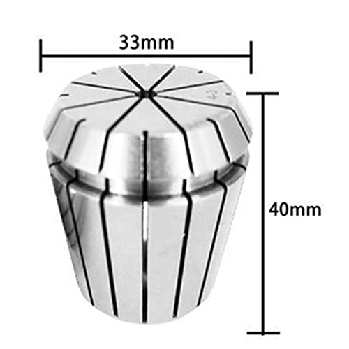 CNC Collet, Milling Tool Holder, 65Mn Steel 0,01mm ER32 CNC Machine Milling Tool Spring Collet Holder(6mm)