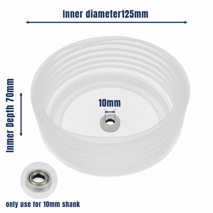 Drill Dust Collector Cover Plafond Hole Saw Dust Box Drywall Stofvanger Elastische Sealing Hole Saws Shaft Dust Protector Bimetal Hole Saw Accessoires met ingebouwde lagers voor 125mm Hole Openers