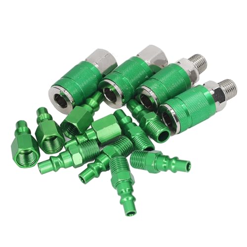 Universele aluminium lucht koppeling en Plug Kit 1/4 Inch NPT industriële snelle koppeling Kit voor verschillende toepassingen