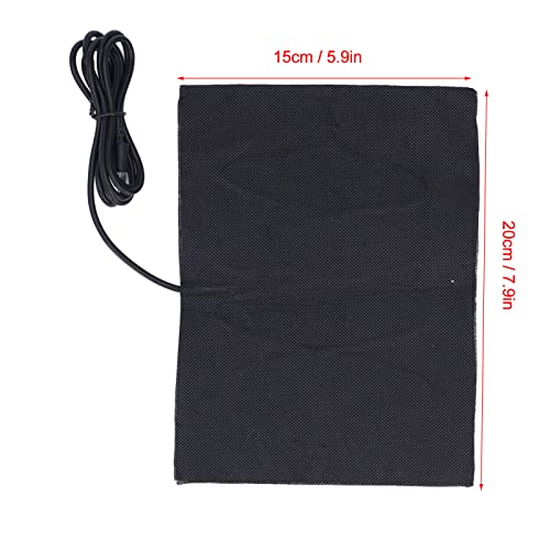 DC5V 60°C USB Elektrische Verwarmingskussen, 15 X 20 Cm Opvouwbare koolstofvezel Elektrische Verwarmde Kussen, voor opwarmende schouders, Nek, Waist