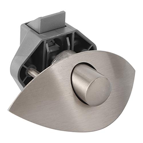 Ladeknop slot Keyless kabinet deur duwknop slot zinklegering pushknop slot voor schip boot RV 12-25mm houten kabinet deur (Grijs)