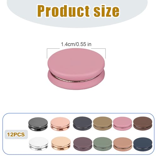 12 st Sterke Hijab Magnetische Pins, Kleurrijke No-Snag Brooch Pins Pinless Sjaal Sluiting Multifunctionele Hijab Magnetische Knoppen voor Vrouwen Kleding Jurk Veilig Onzichtbaar Vaste