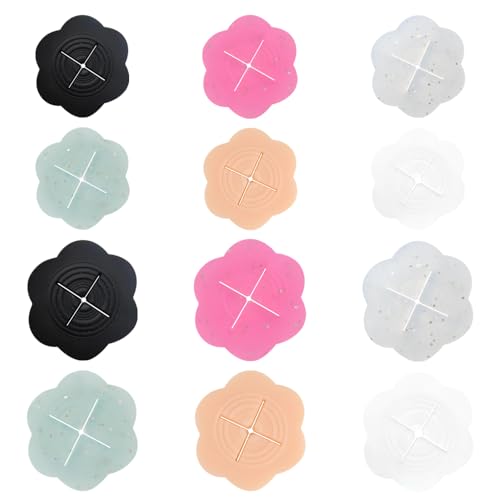 12 stuks cinchclips voor dameskleding, 2 maten, modieuze onzichtbare rugklemmen, siliconen verborgen hemdcincher voor losse shirts, juren, klein accessoires (6 kleuren)