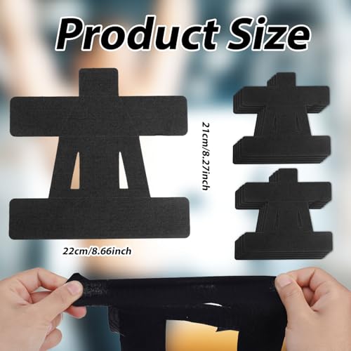 10 st Kinesiologie Tape voor schouder, waterdichte voorgesneden spiertape-strippen ademende elastische sport Sticker voor schouderondersteuning Sport & fysieke ontspanning (zwart)