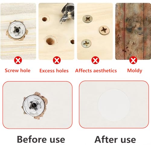 1 vel / 54 stuks zelfklevende hoezen, meubelstickers, schroefdeksel, diameter 21 mm, voor het verbergen van schroefkoppen, wit 5