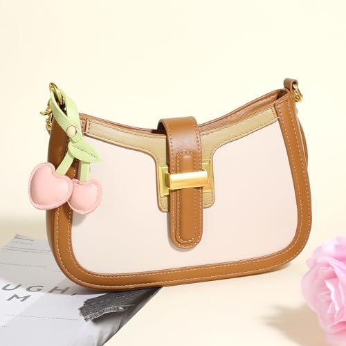 Cherry Bag Charm, Schattig PU Kersen Key Charms Bag Accessoire voor Tastassen Handtassen 5