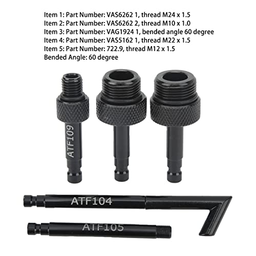 5st ATF Filler Adapter, Trans Fluid Fill Adapter VAS6262 2 Transmission Oil Filler Adapter voor AISin 09G 01J CVT Transmission 4