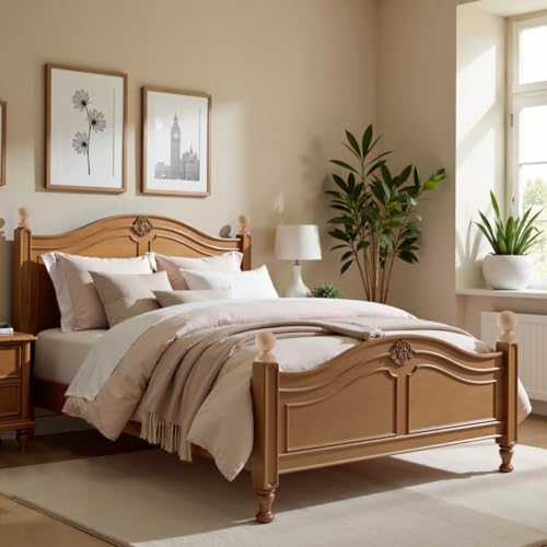 4 stuks onbewerkte goederen eindstukken, solide Romeinse stijl ronde bal eindstukken voor doe-het-zelf meubels ambachten, 6,8 x 4,9 cm 4