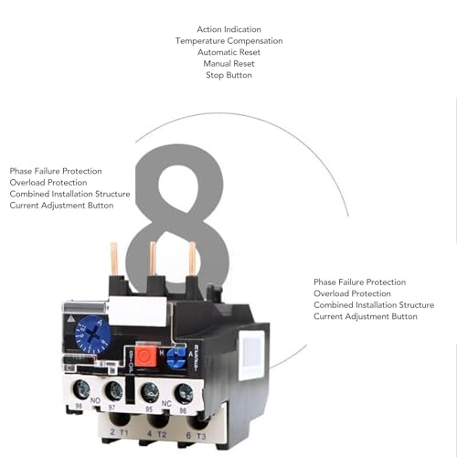 Schroefklemterminals Elektrotechnische Warmte Bescherming Thermische Overbelasting Relais Motorbeveiliging Elektronisch Geautoriseerd Thermisch Accessoire voor Het Beschermen van Het 5