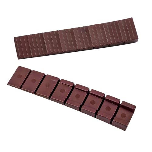 2 stuks meubelwiggen, kunststof wiggen, meubels nivellering, afstandhouders plastic, onderleg wiggen, meubels been nivellering pads, bruin