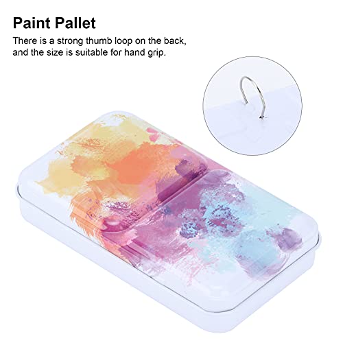 Aquarelverf Box Palette Verf geval Aquarelverf Palette Metal Box Tin Iron Solid Pigment Case voor Aquarel Gouache Olieverf 4