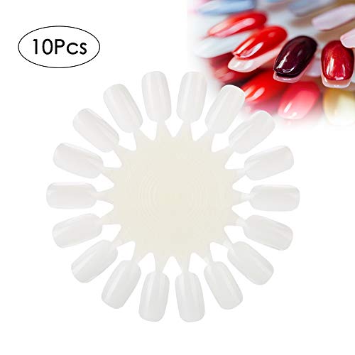 10 stuks Nagelstand, Nail Polish Gel Pallets Nail Art Practice Card Valse Nail Display Tips voor huishoudens en Salon 4