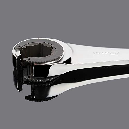 13mm Tubing Rachet moersleutel Ratchet Dubbel Open End Flare Nut sleutel Chrome Vanadium Steel Fixed Head Ratchet sleutel 3