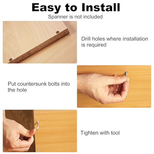 #6-32 x 1/2" Flat Head Schroeven met Hexagon, 20st Platte Head Schroeven, Hexagon, Machine Schroeven, Volledige Thread, Unc Oxide Black, Graad 10.9 4