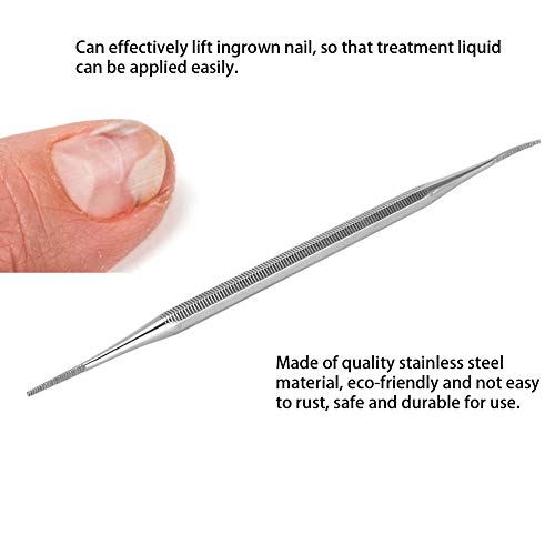 Dubbele hoofd nagel bestand, Stainless Steel Ingegroeide teen nagel bestand ingegroeid nagel lift Pedicure tool voor ingegroeide nagel correctie,Nail File, ingegroeide nagel trimmer 4