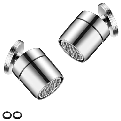 2 stuks draaibare waterkraan Zilver Roestvrij stalen water Saver Keuken Aanrecht Water Saver Geschikt voor gezinnen, hotels, openbare gebouwen