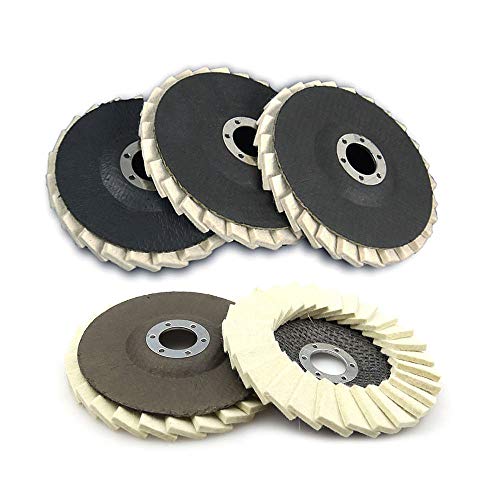 Oppoetsschijven 125mm, slijpschijven Slijpwielen, Vilt, Gekartelde Wasser (2 PCS) 5