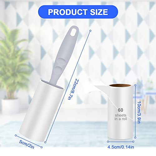 7 st Pet haar roll, Zelfklevende Pet haar roll, Sticky borstel, Reiniging Roll voor katten en honden, 7 rollen papier, 60 vellen per rol