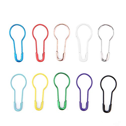 300st/Set Gourd Vorm Pins, Kleurrijke Gourd Tag Craft Safety Pins, metalen clips Kleding Accessoires (10 3