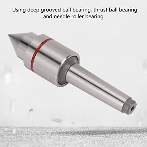 Levend middelste, drievoudige lagers Goede nauwkeurigheid Waterdicht 140mm Totale lengte 60° conische staart Midden Carbon Steel voor CNC 3