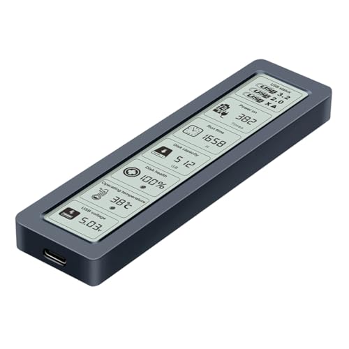 M 2 NVMe behuizing met USB-connectiviteit voor verbeterd databeheer, M 2 Smart Screen Display Harde Schijf Box 5Gbps Type C USB 3.2