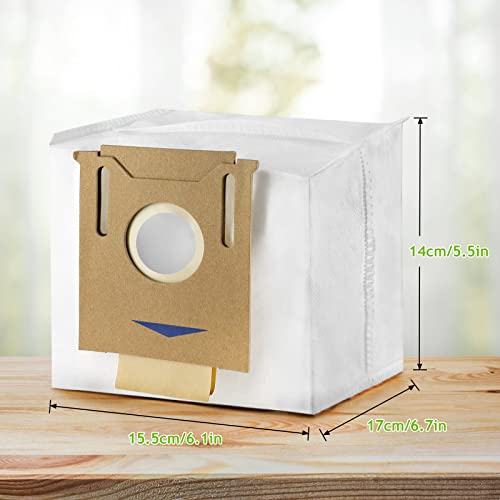 5 Pack Dust Bags For ECOVACS Deebot Ozmo T8, T8 Aivi, T8+ T8 AIVI+, T8MAX, N8 Pro Plus/N8 Pro, N8+ Plus, N8 Pro+, T9 AIVI T9 PRO T9 MAX DX93, DDX96, For Yeedi K781+ Stofzuigeronderdelen 5
