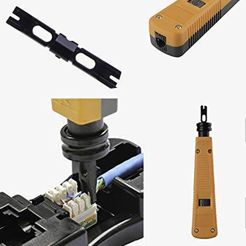 Pons Down Krone-tool van Impact Cable Crimper Punching Wire Insertion Tool met 110/88 Blade voor IDC Connectors, 8P8C keystone Patch Panels, 110 Block Terminals, Cat 5/6/6a Bedradingssystemen 5