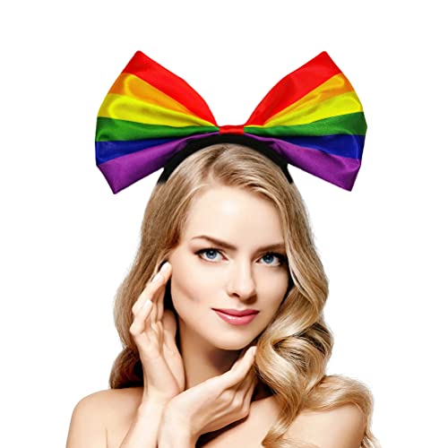Rainbow boeg hoofdband, Kleurrijke boeghaar hoepel, Rainbow haarband mooi haar hoepel, Mode foto rekwisieten, Haar accessoires voor vrouwen meisjes 4