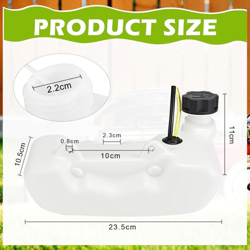 Brandstoftank van diverse gras Trimmer Brush Cutter Hedge Trimmer CG430 520 43CC 52CC 47CC, Brandstoftank met Brandstofpijp en Cover (White)