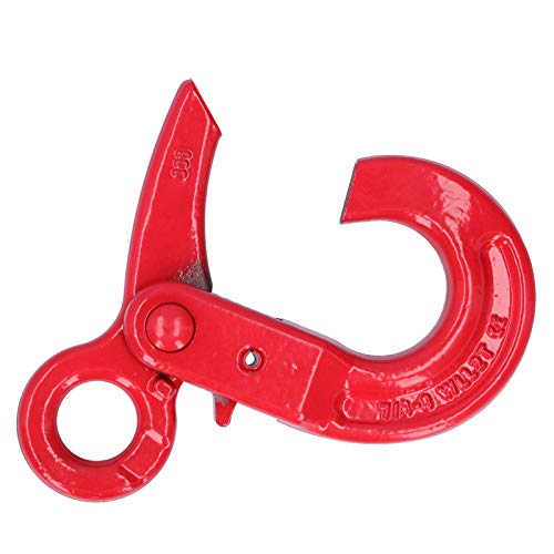 Slip Hook Safety Lock Legering Staal Oogtype Self Locking Rotatie Hoist Pull Hooks G80 2T voor Fabriek liften Port Transport Bouwtechniek 4