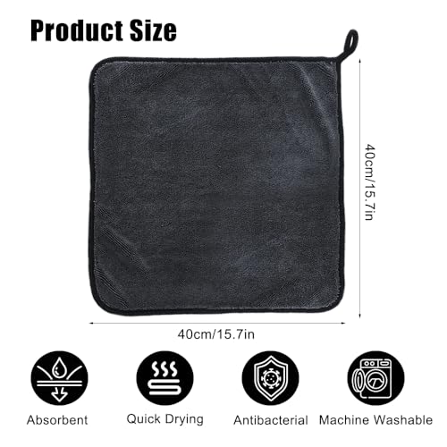 Verpakking van 2 Douche Cubicle Draw watertrekdoek, 40 x 40 cm, Fast Dry Drying Kleding, Douche, Glanzend Bad, Fastdry Drying Kleding, Glanzende Wipes voor het wassen van water in douche en badkamer